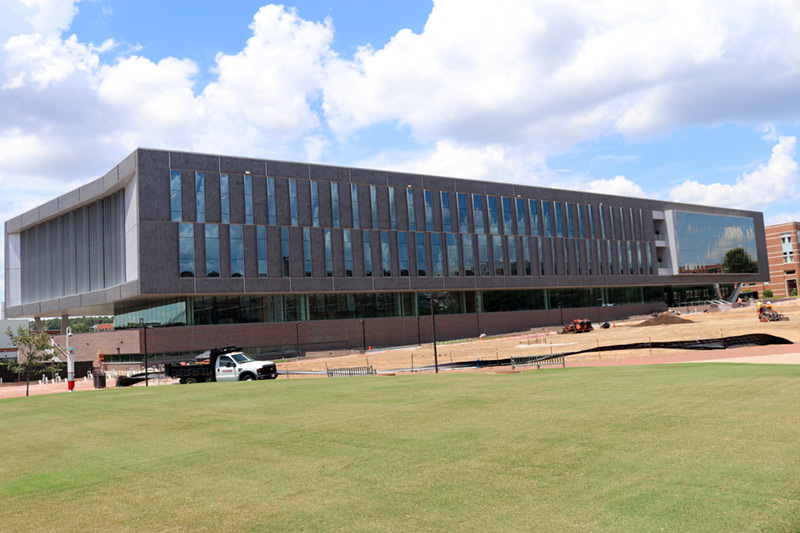The University took occupancy of Fitts Woolard Hall on July 24