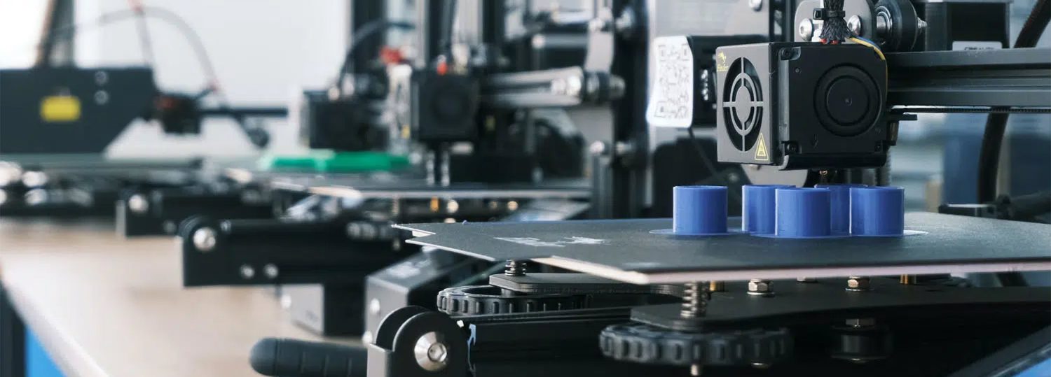 A 3D printer printing spare parts